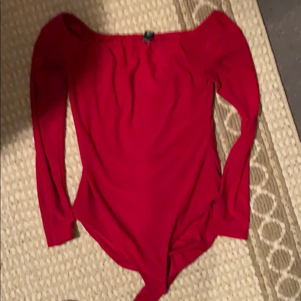 Red bodysuit